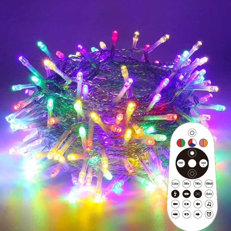 Holiday Outdoor Garland Lighting Wedding Party LED Magic Color Fairy String String Christmas Decoration Lights